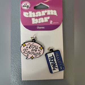 🛍️any 5 items for $15 🛍️ charm bar you are enough hello I’m trying charms